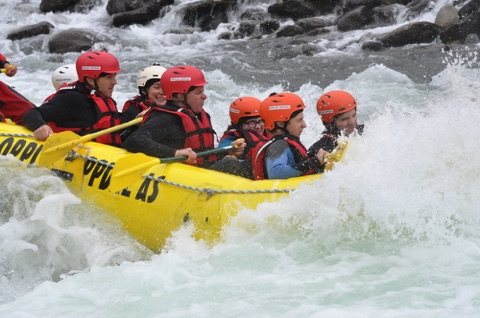 Rafting the rapids